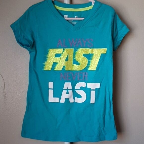 XERSION TURQUOISE GRAPHIC TEE S (7-8) - Picture 1 of 3